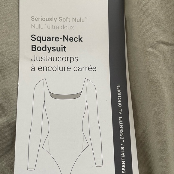 NWT lululemon square neck long sleeve  bodysuit - Picture 6 of 7